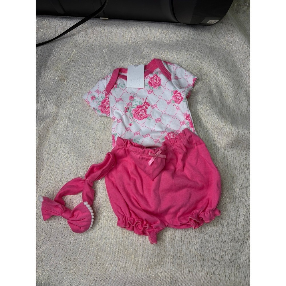 NWT Pink Bebe 0-3 month old outfit
